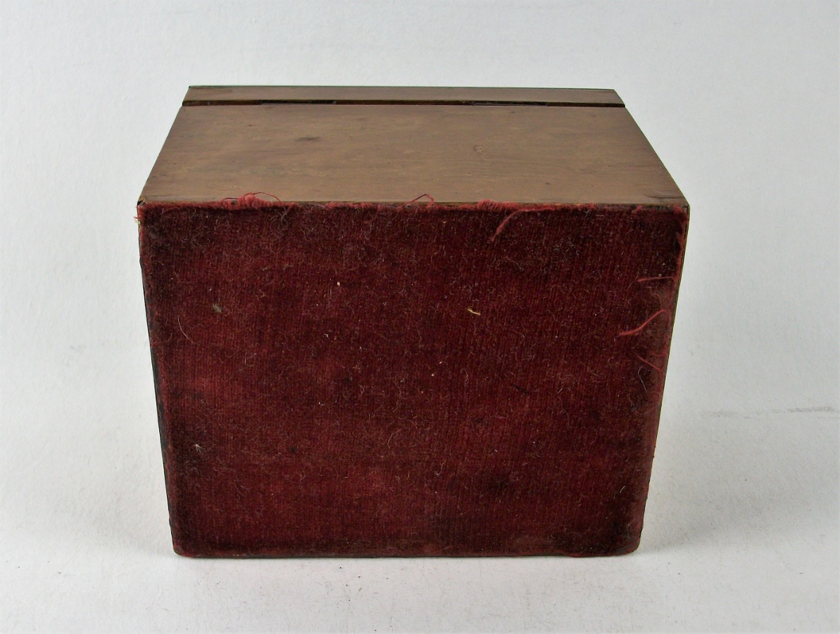 Antique Burr Maple Tea Caddy